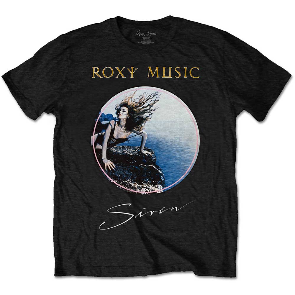 Tričko Roxy Music - Siren, Unisex,Čierna,XXL