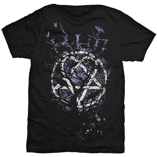 Tričko HIM - Crows, Unisex,Čierna,XXL