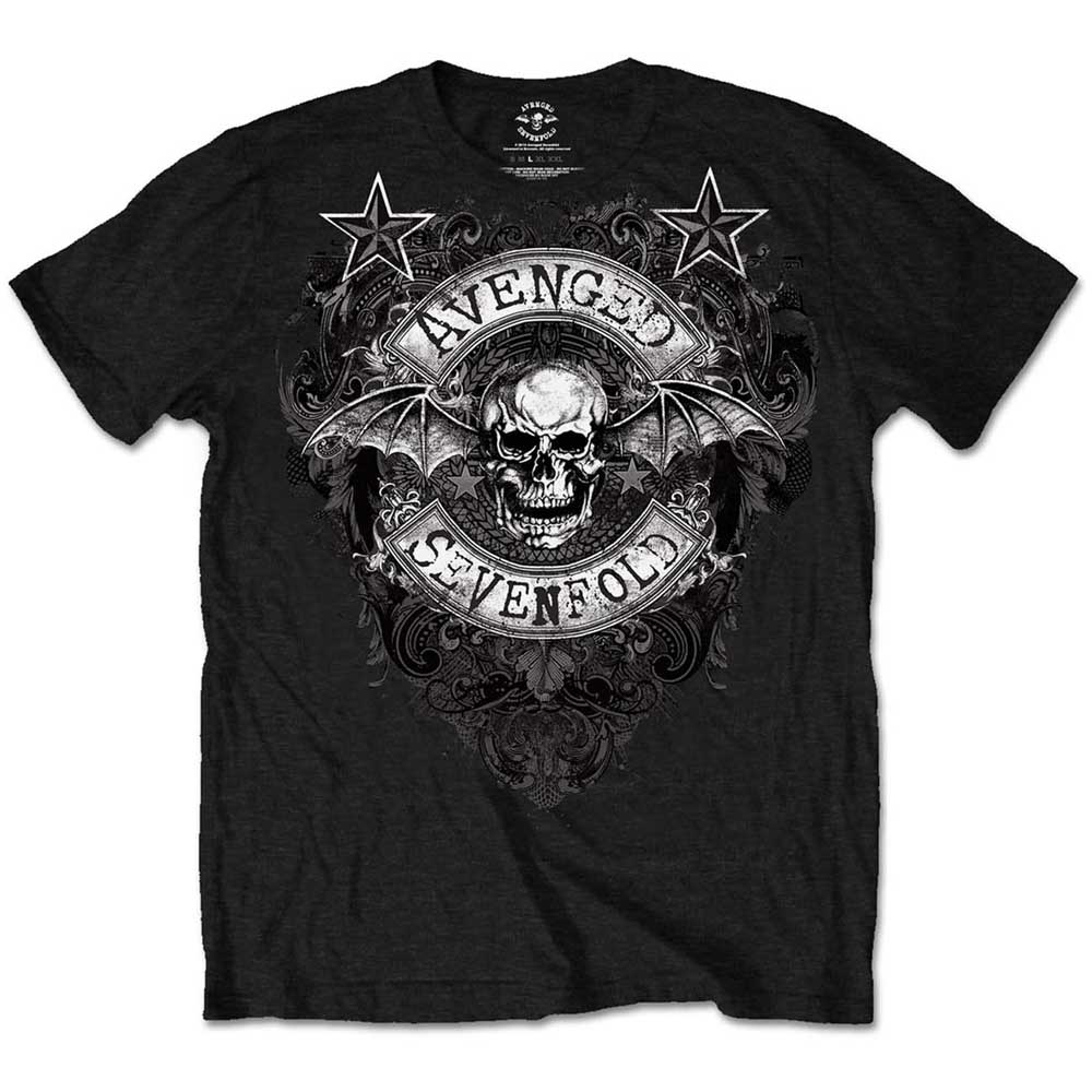 Tričko Avenged Sevenfold A7X - Stars Flourish, Unisex,Čierna,XXL