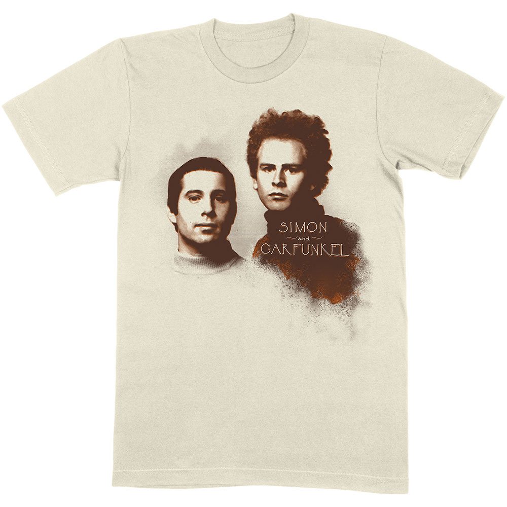 Tričko Simon & Garfunkel - Faces, Unisex,Natural,XXL
