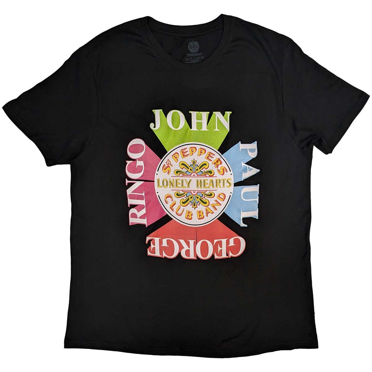 Tričko The Beatles - Sgt Pepper Drum & Names, Unisex,Čierna,XXL