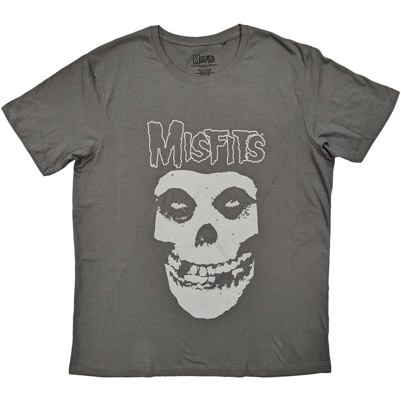 Tričko Misfits - Logo & Fiend, Unisex,Šedá,XXL