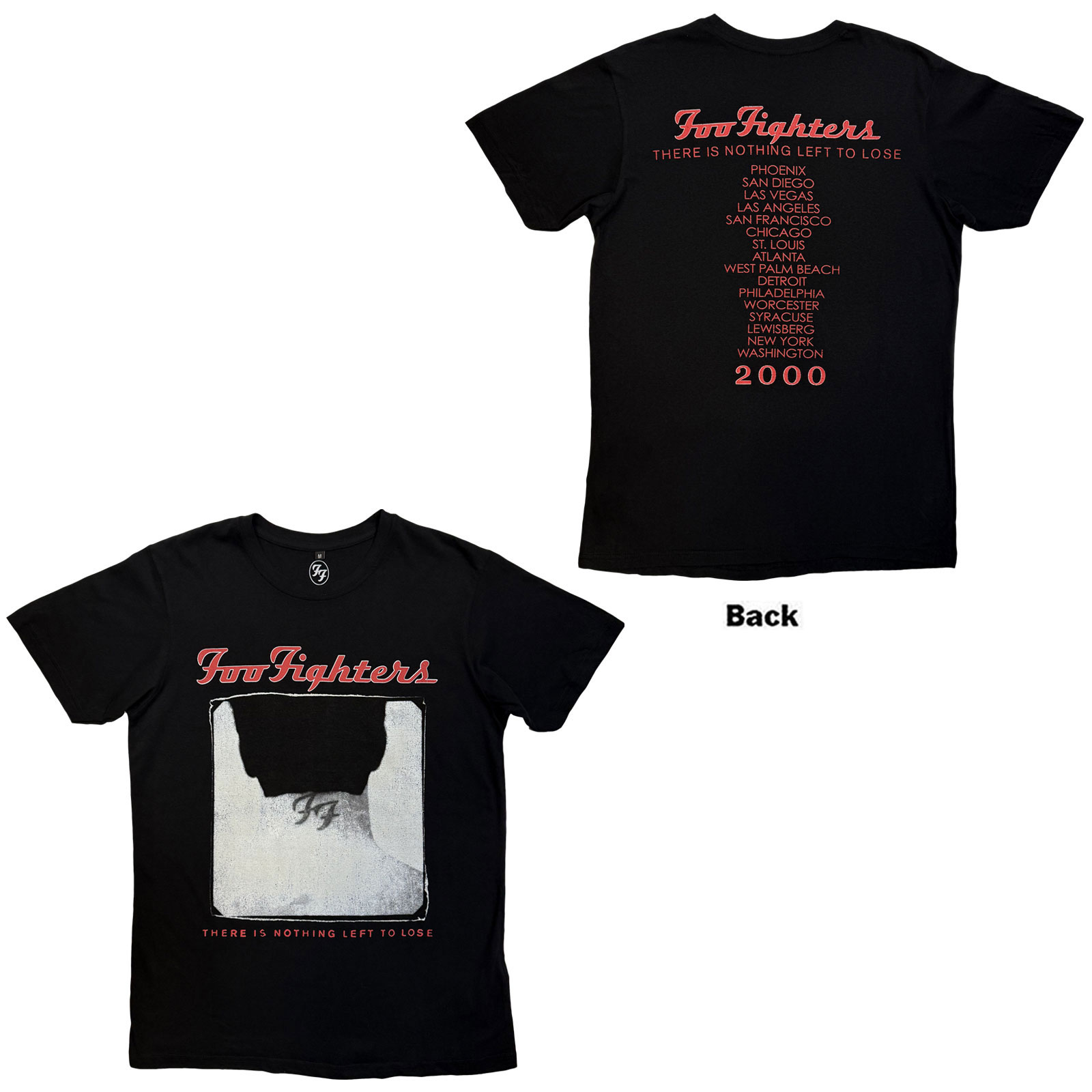 Tričko Foo Fighters - Nothing Left To Lose Tour, Unisex,Čierna,XL