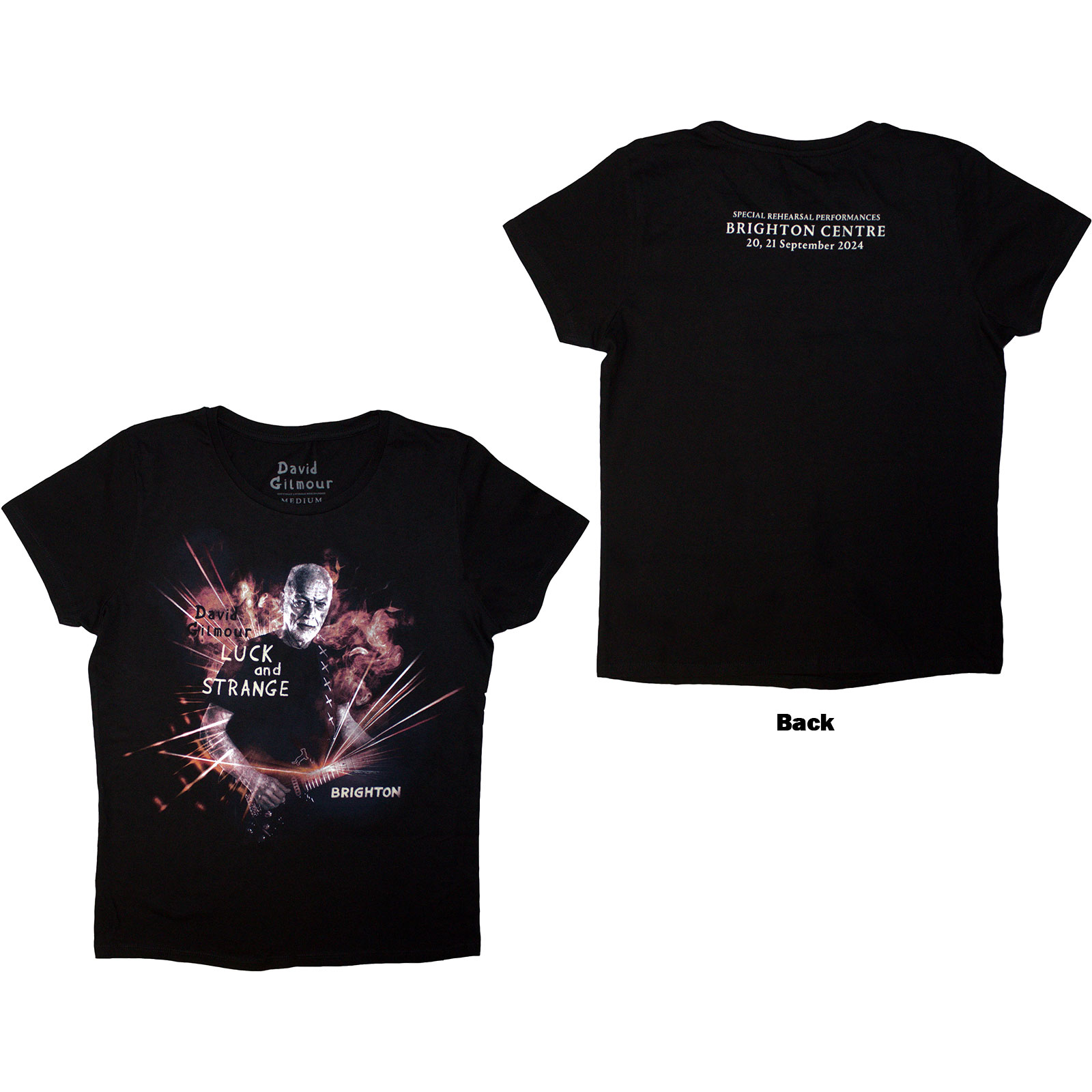 Tričko David Gilmour - Luck & Strange Brighton, Žena,Čierna,XL