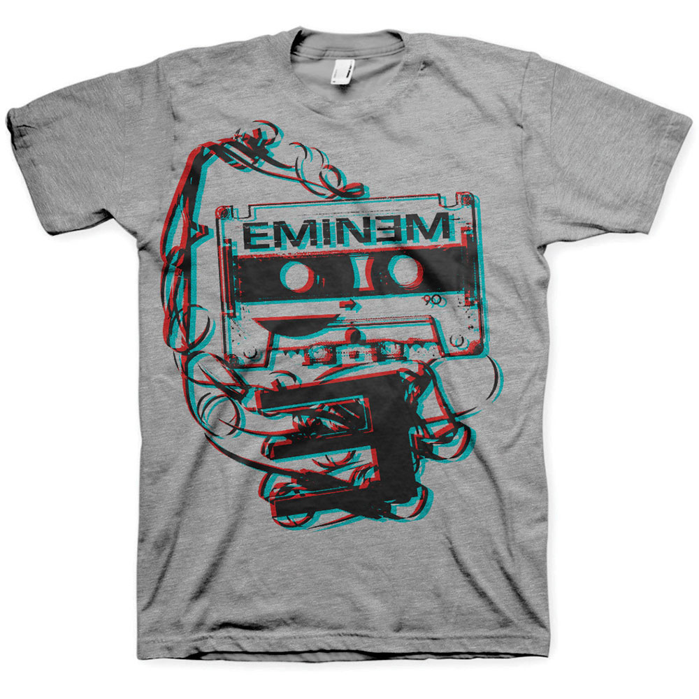 Tričko Eminem - Tape, Unisex,Šedá,XXL