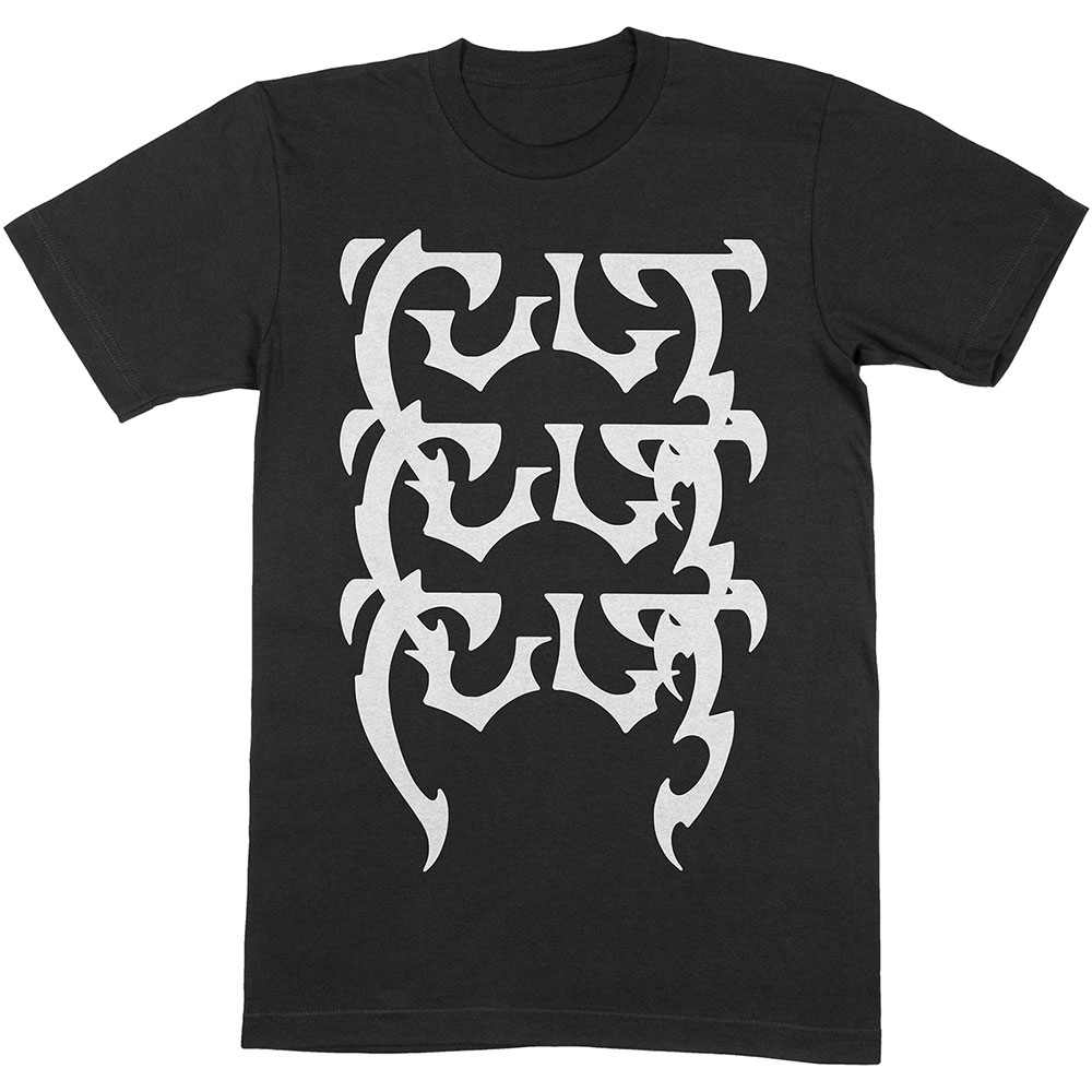 Tričko The Cult - Repeating Logo, Unisex,Čierna,XXL