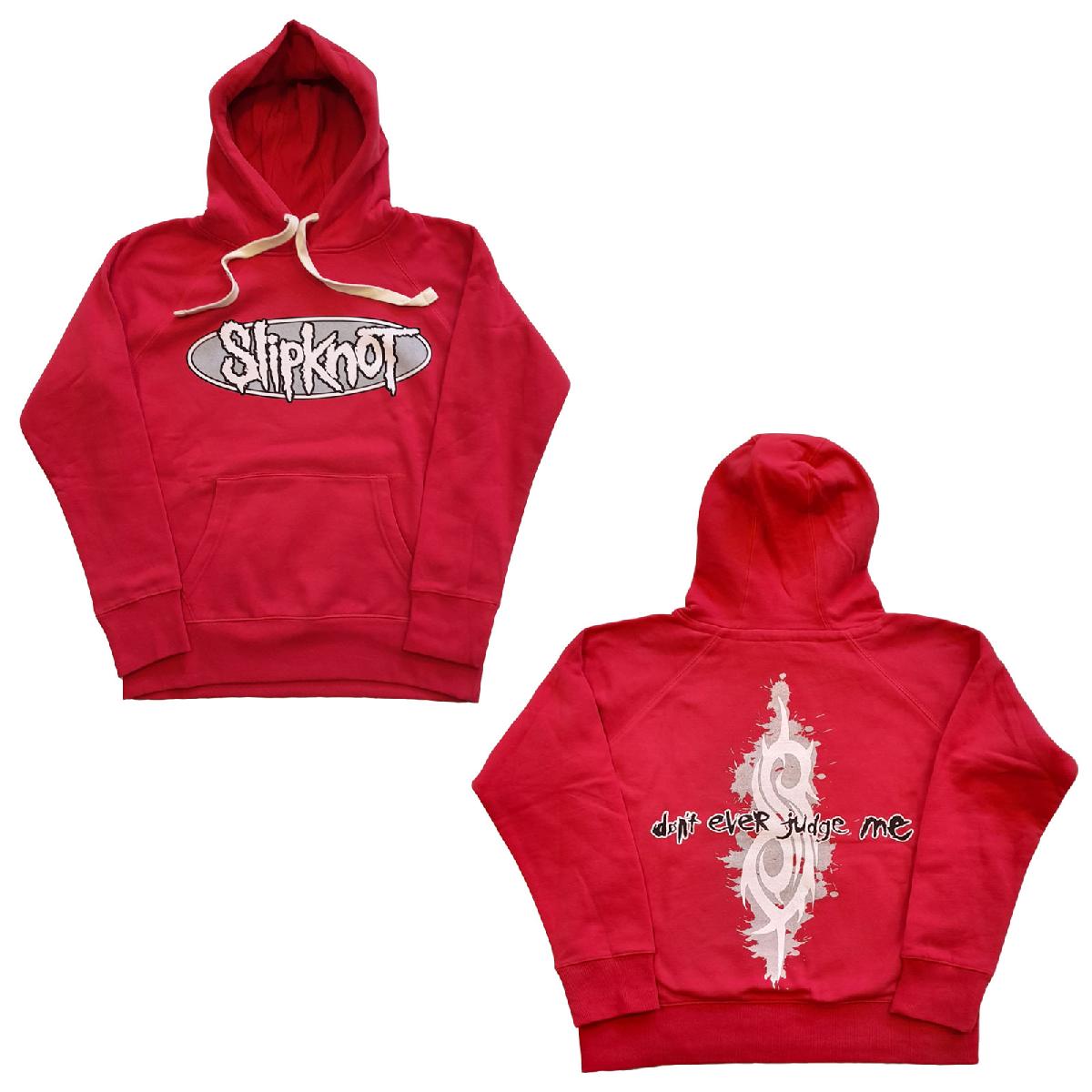 Mikina Slipknot - Don't Ever Judge Me, Unisex,Červená,XXL