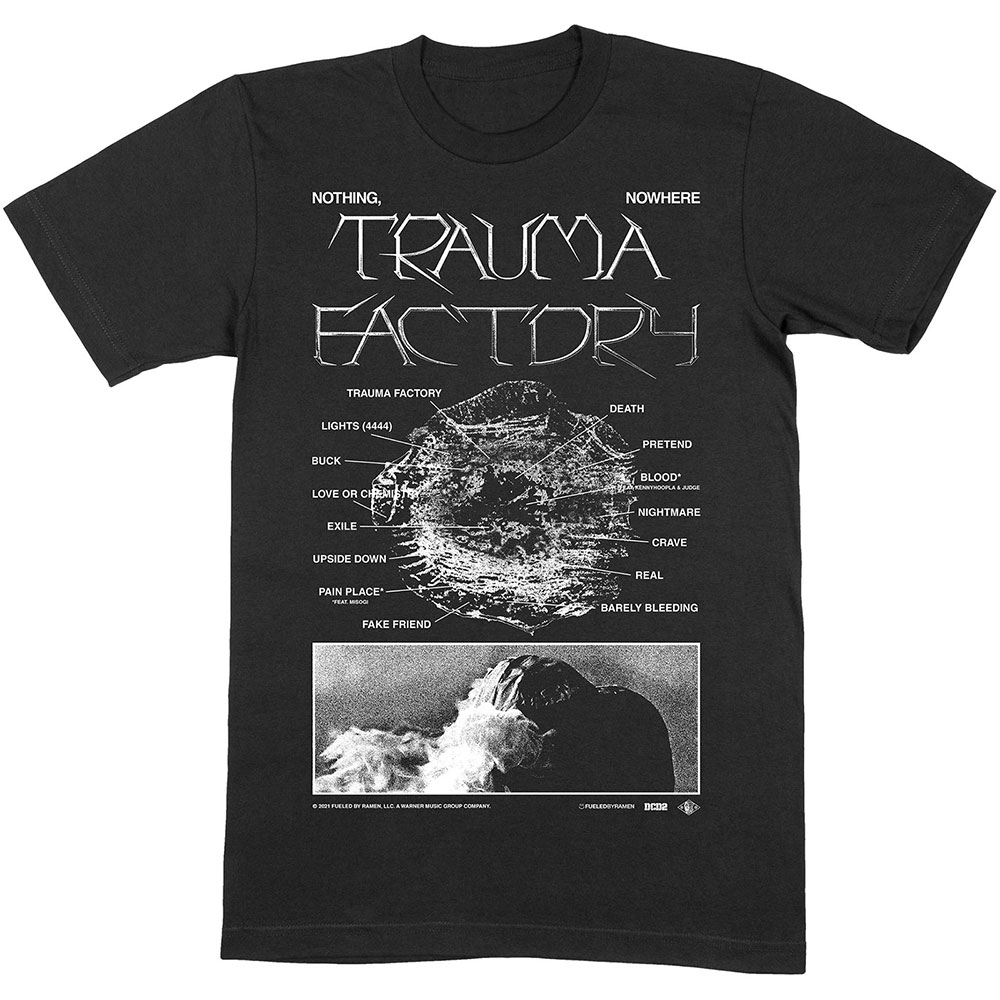 Tričko Nothing,Nowhere - Trauma Factor V.2, Unisex,Čierna,XXL