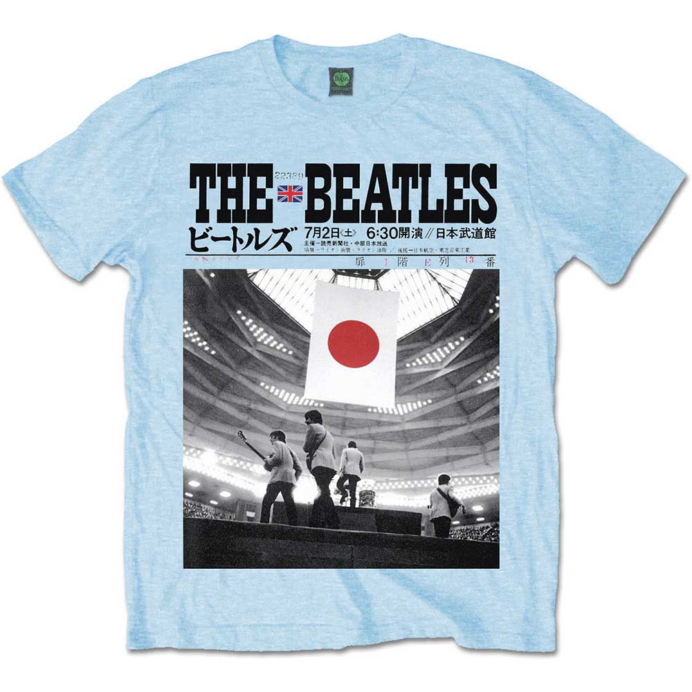 Tričko The Beatles - At the Budokan, Unisex,Modrá,L