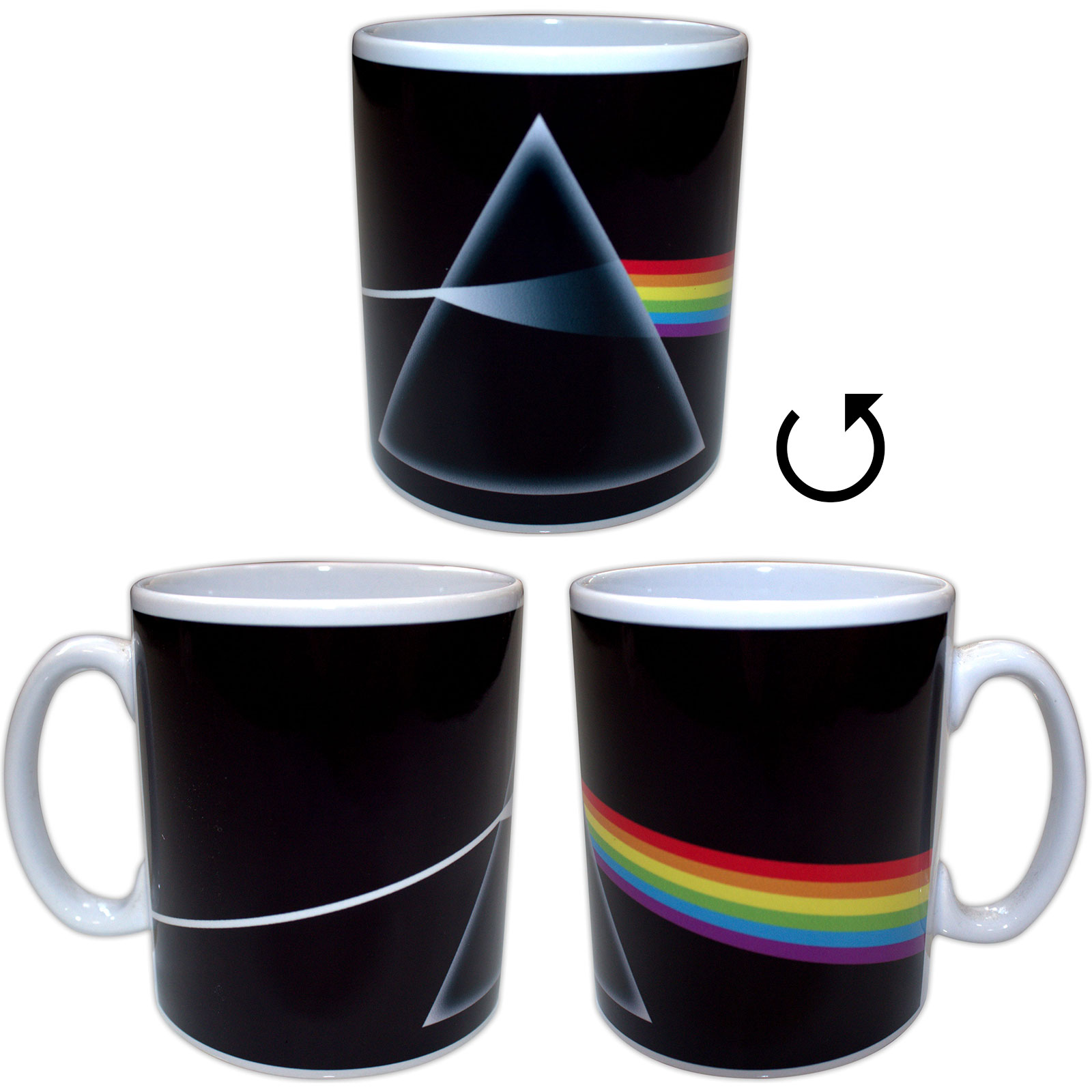 Hrnček Pink Floyd - Dark Side of the Moon, Biela,Univerzálna