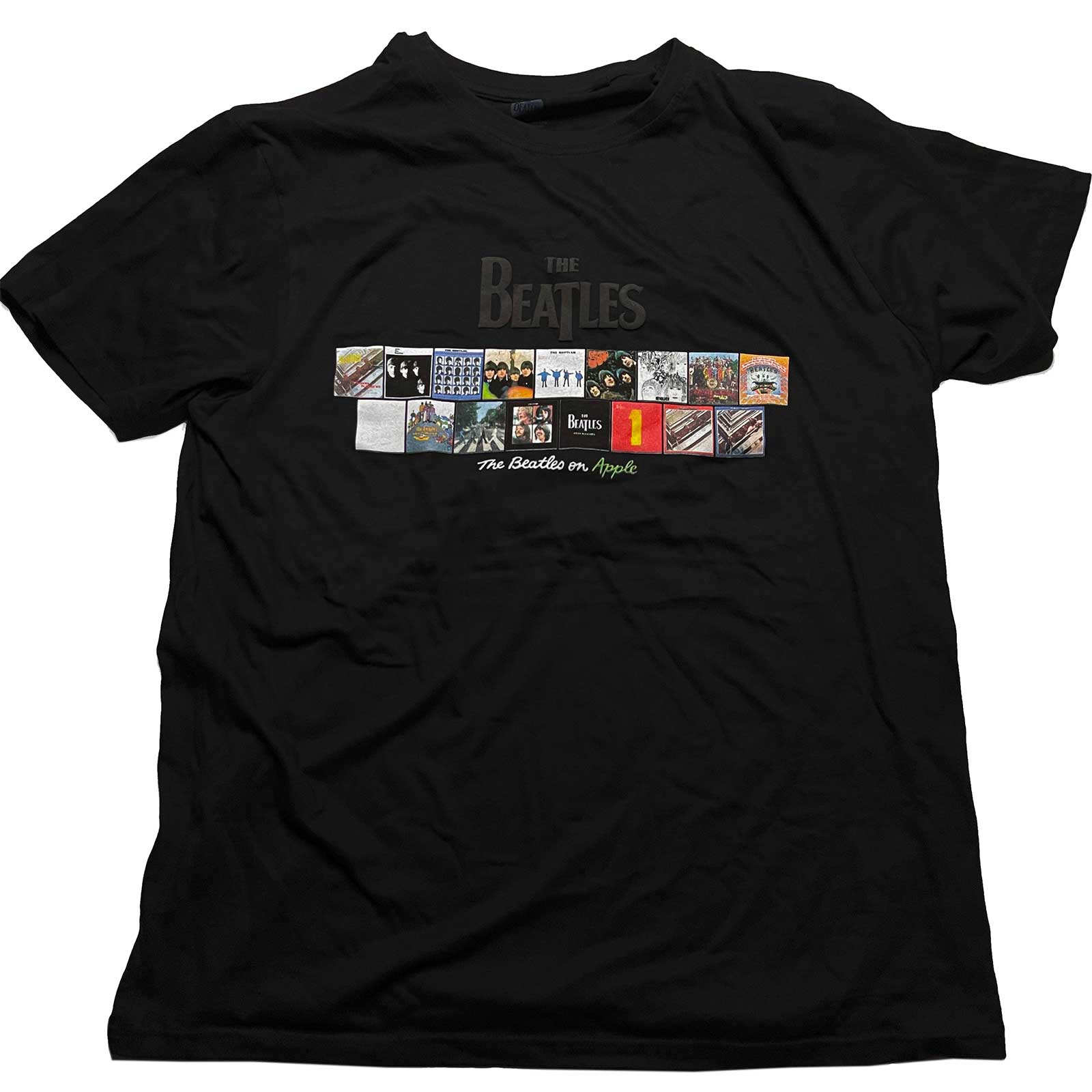 Tričko The Beatles - Albums on Apple, Unisex,Čierna,XXL