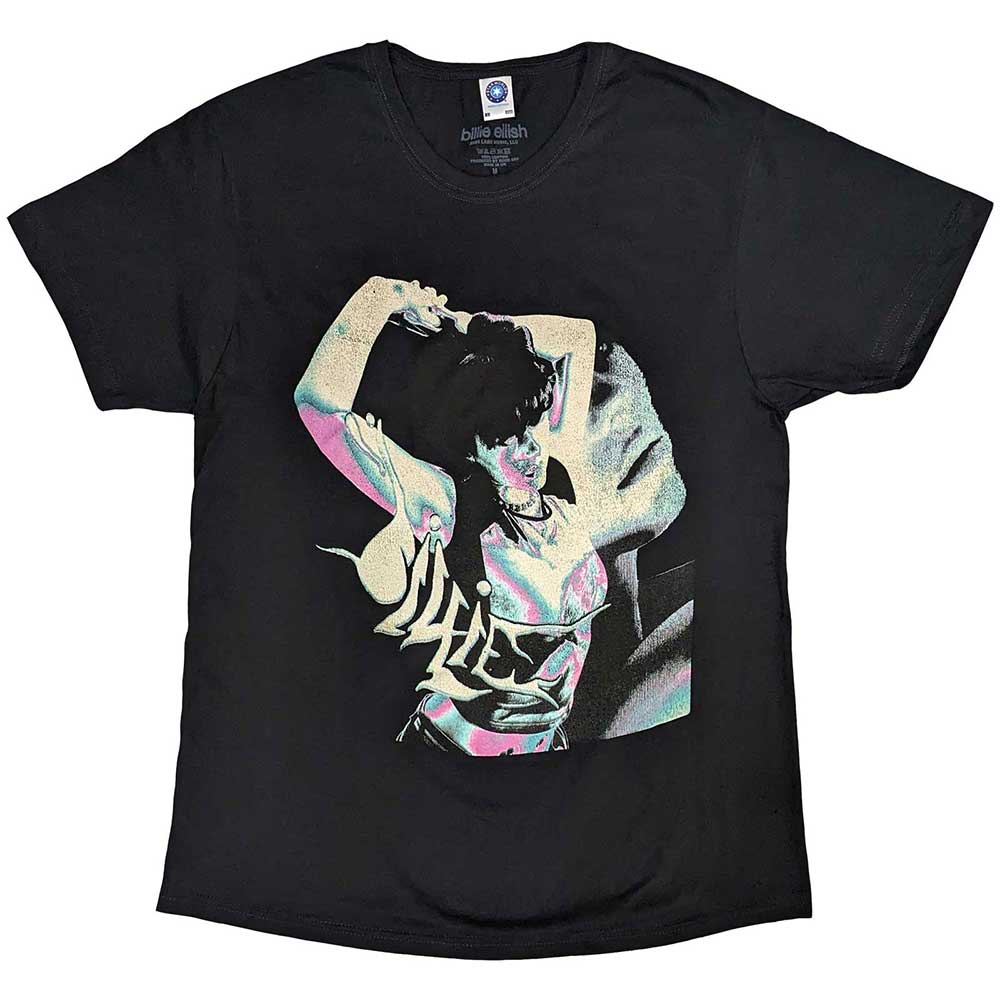 Tričko Billie Eilish - Portrait, Unisex,Šedá,XXL