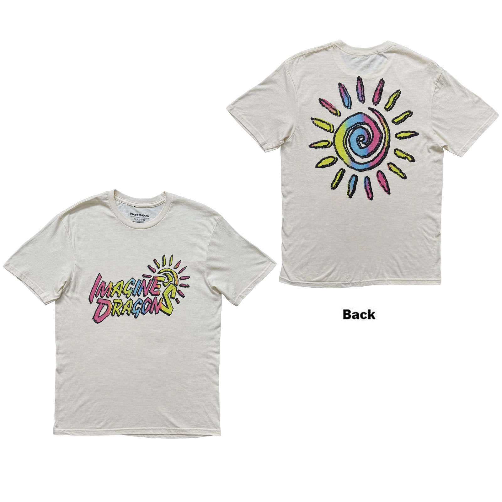 Tričko Imagine Dragons - Sun Logo, Unisex,Natural,XXL