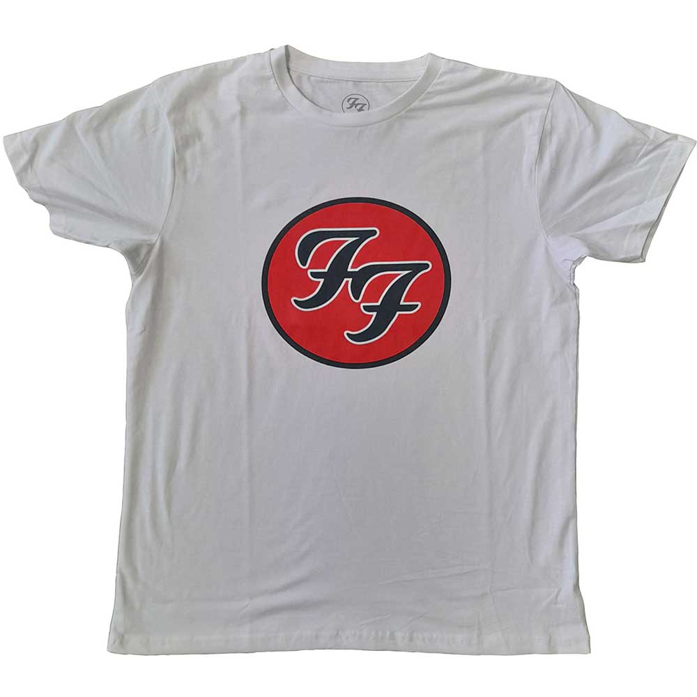 Tričko Foo Fighters - FF Logo, Unisex,Biela,XXL
