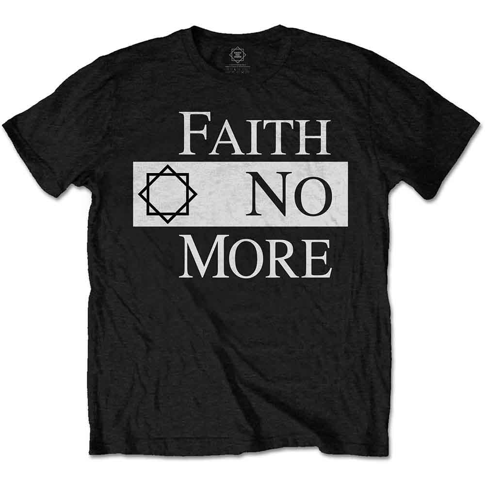 Tričko Faith No More - Classic Logo V.2., Unisex,Čierna,M