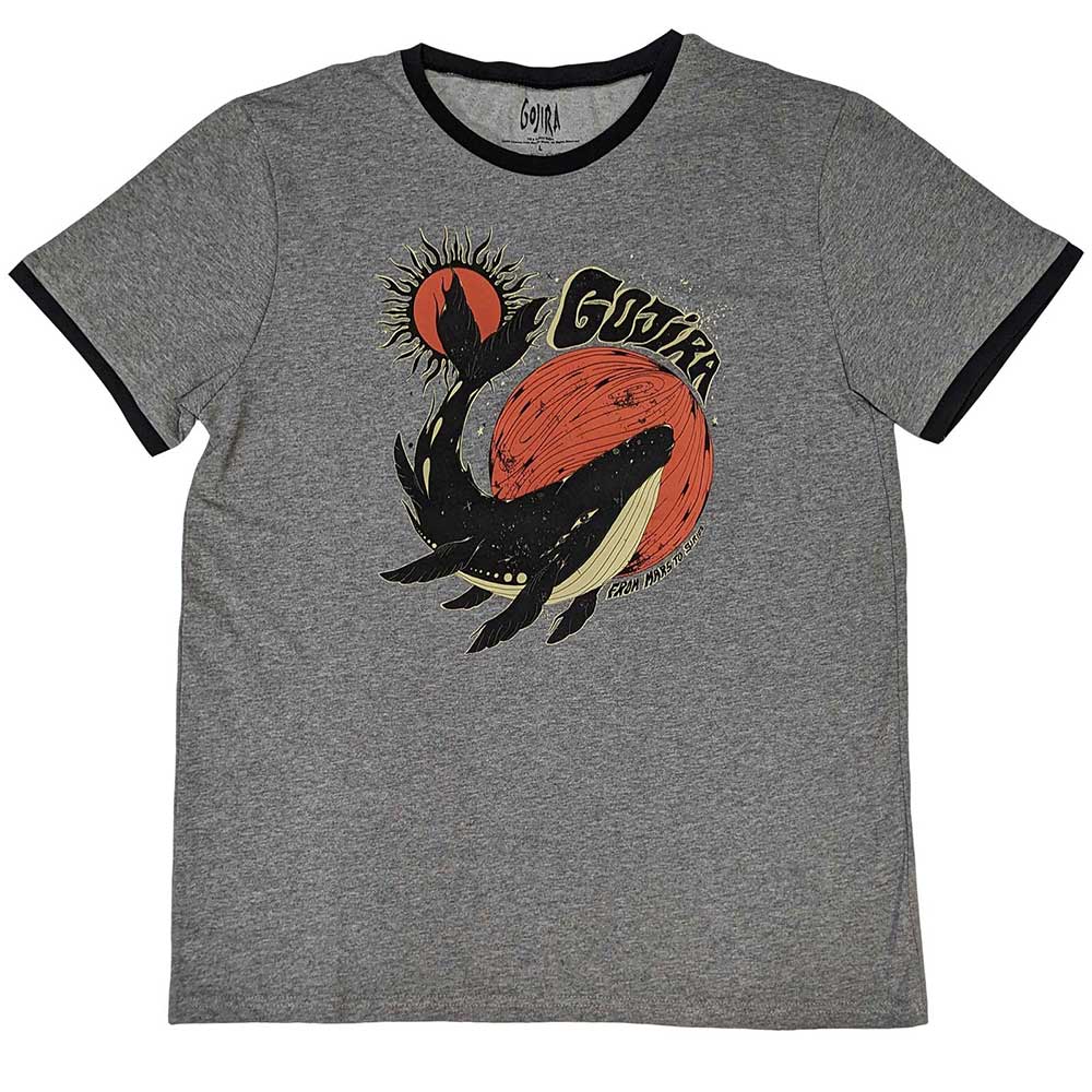 Tričko Gojira - Whale, Unisex,Šedá,XXL