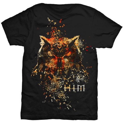 Tričko HIM - Owl Colour, Unisex,Čierna,XXL