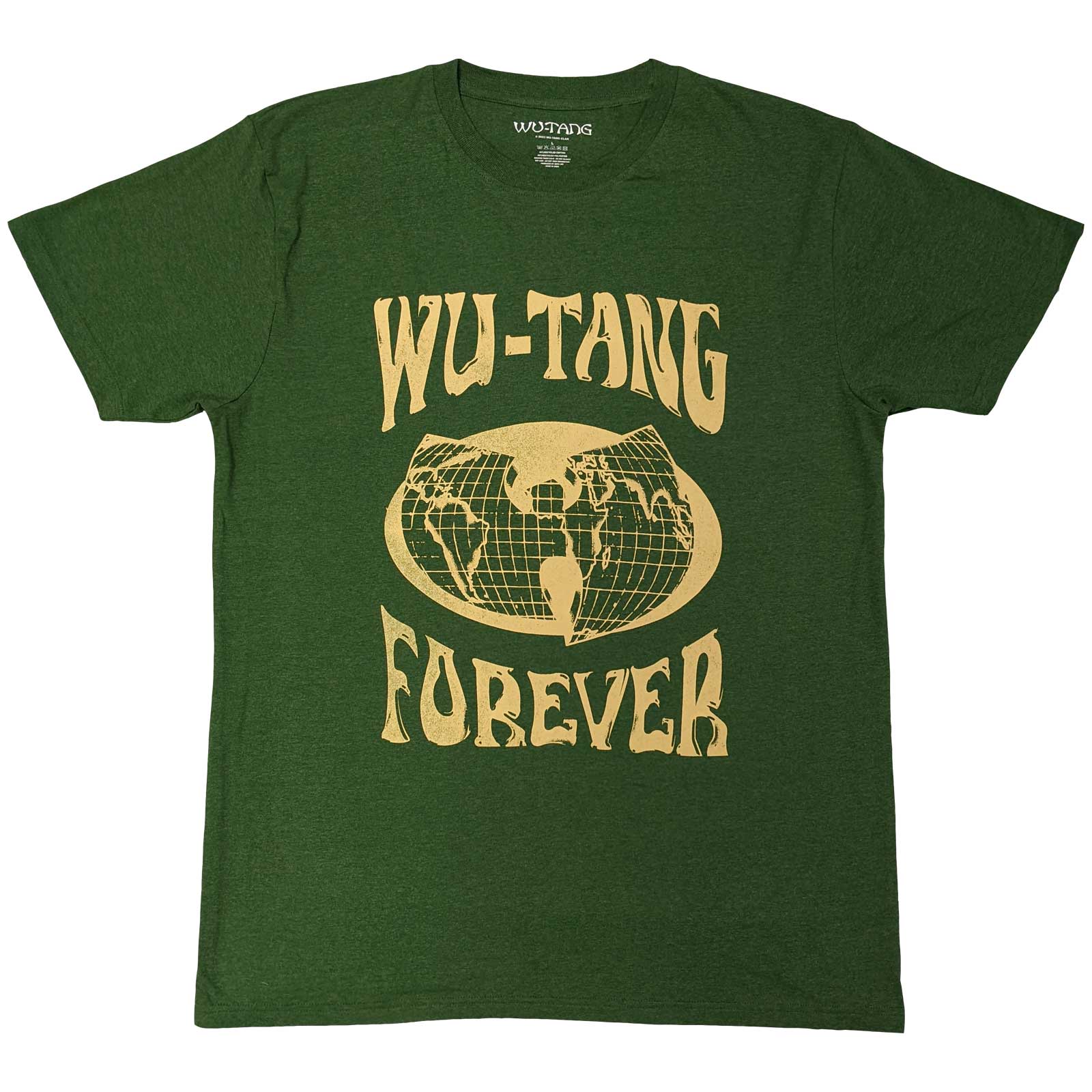 Tričko Wu-Tang Clan - Forever, Unisex,Zelená,XXL