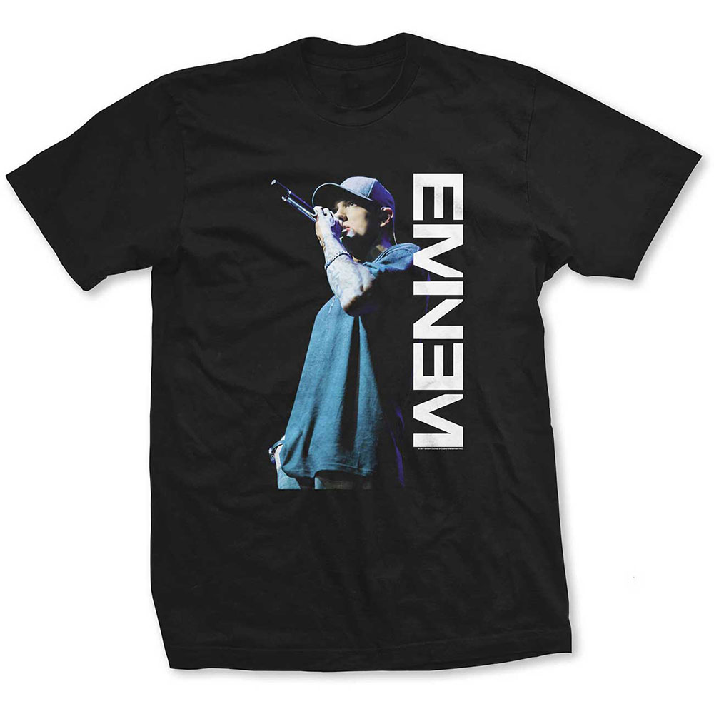 Tričko Eminem - Mic. Pose, Žena,Čierna,XXL