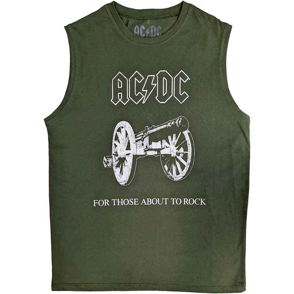 Tielko AC/DC - About To Rock, Unisex,Zelená,XL