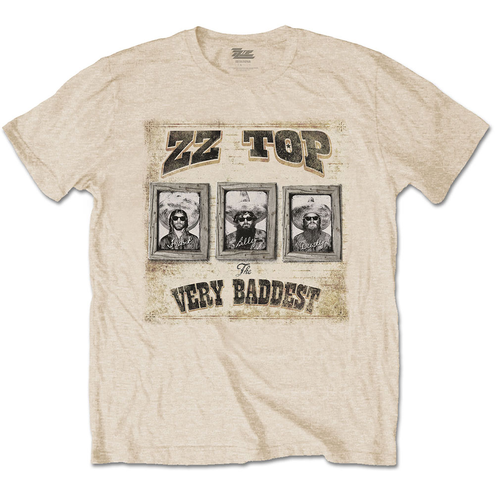 Tričko ZZ Top - Very Baddest, Unisex,Natural,M