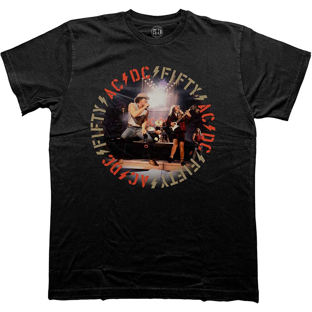 Tričko AC/DC - Live!, Unisex,Čierna,XXL