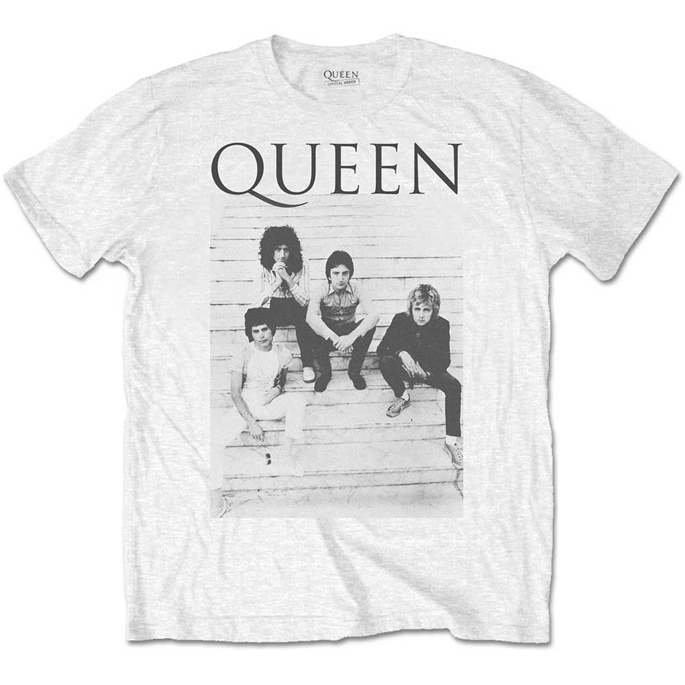 Tričko Queen - Stairs, Unisex,Biela,XXL