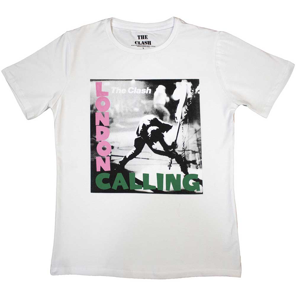 Tričko The Clash - London Calling, Žena,Biela,XXL