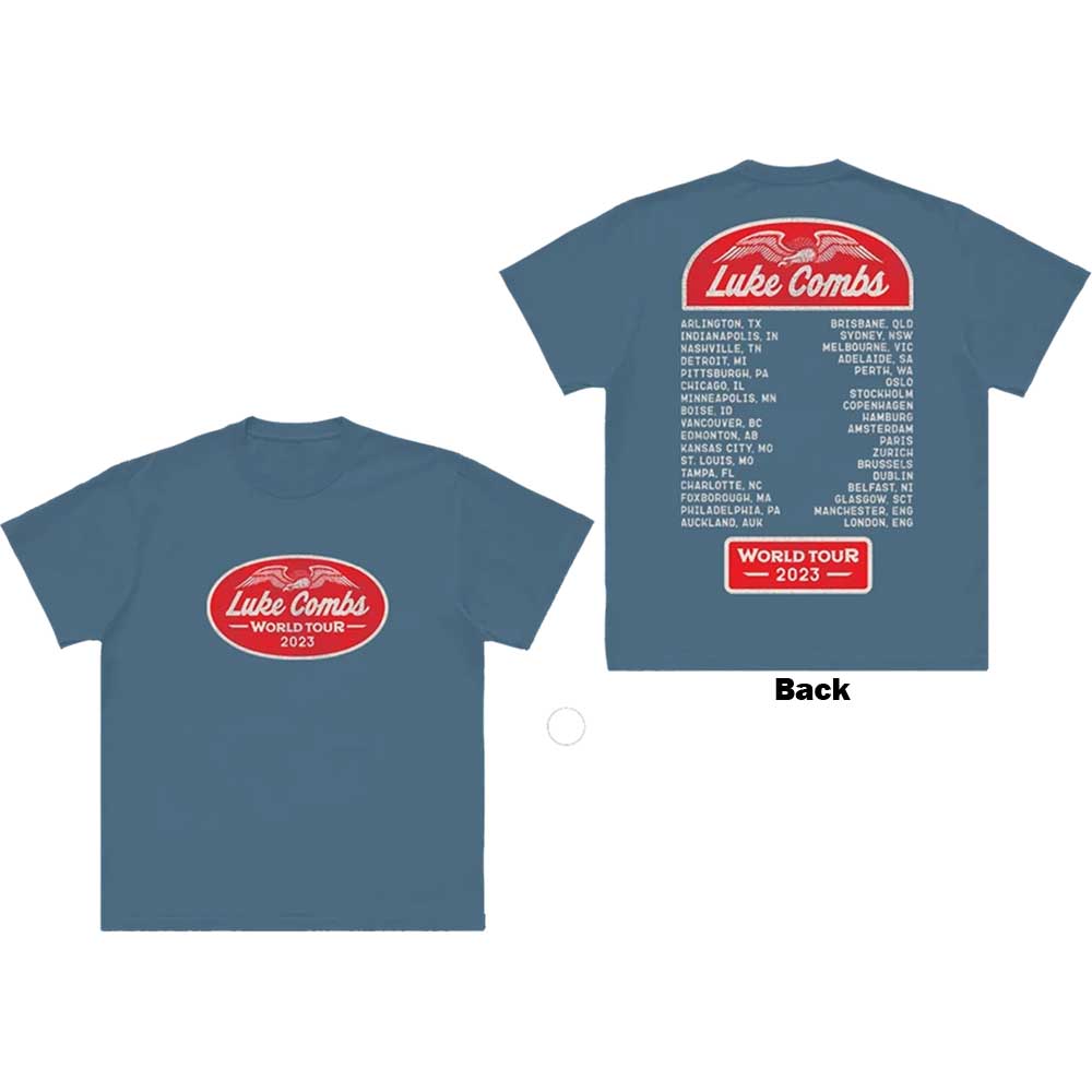 Tričko Luke Combs - Tour '23 Wings, Unisex,Fialová,S