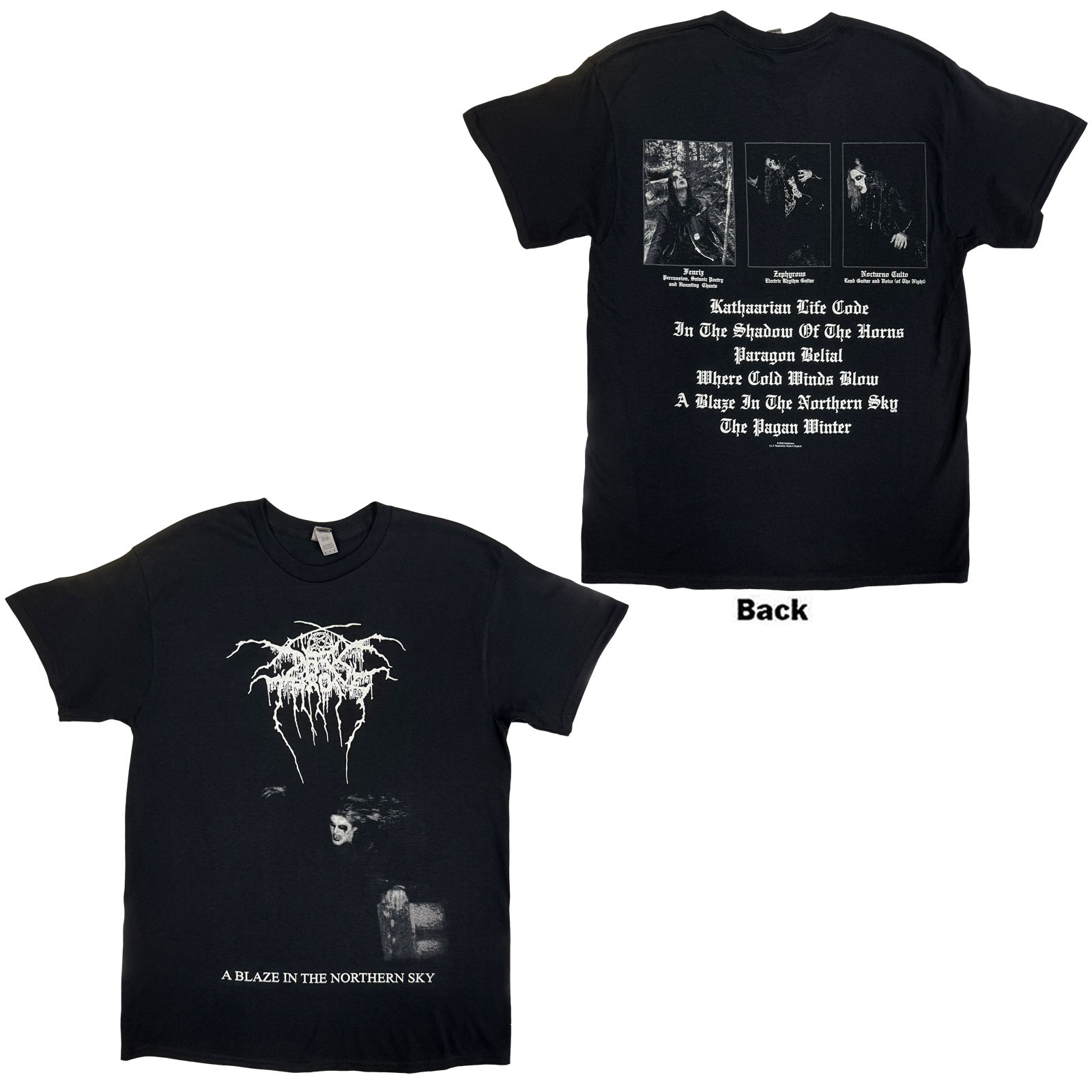 Tričko Darkthrone - A Blaze In The Northern Sky, Unisex,Čierna,S