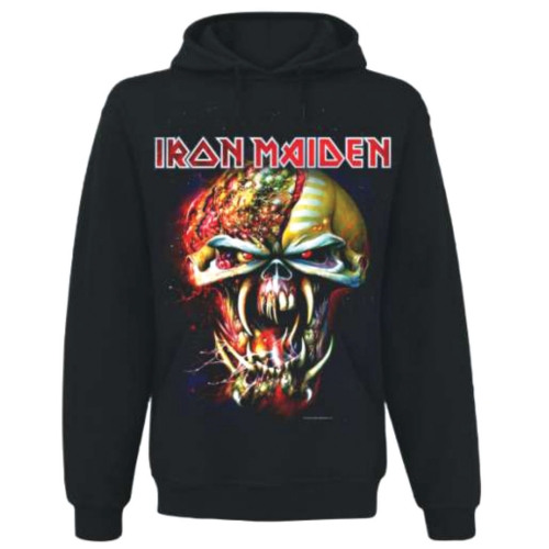 Mikina Iron Maiden - Final Frontier Big Head, Unisex,Čierna,XXL