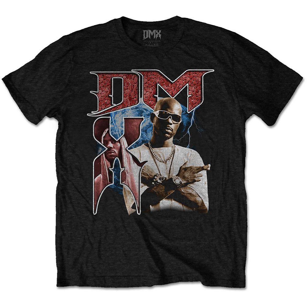 Tričko DMX - Bootleg Red, Unisex,Čierna,XXL
