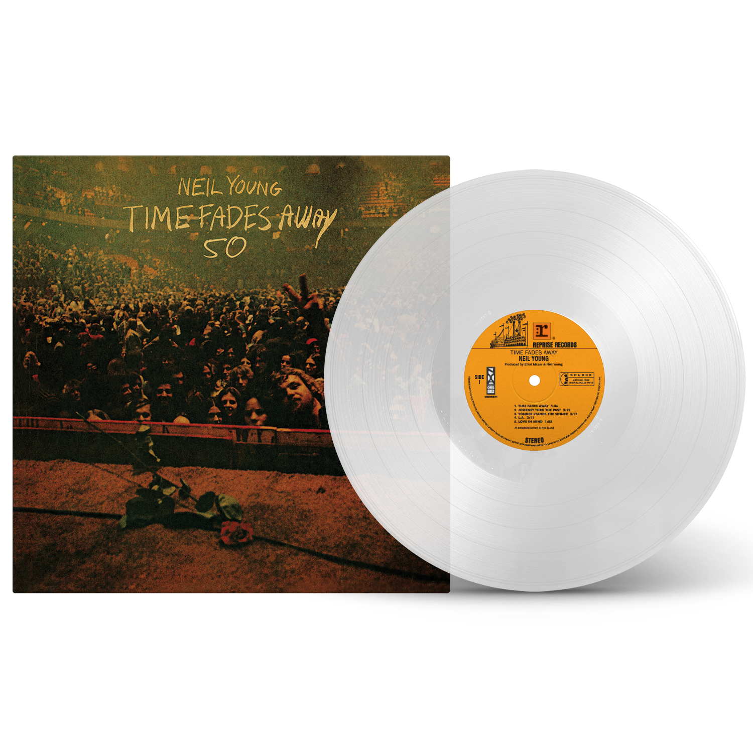 Vinyl Neil Young - TIME FADES AWAY 50TH ANNIVERSARY (CLEAR VINYL)