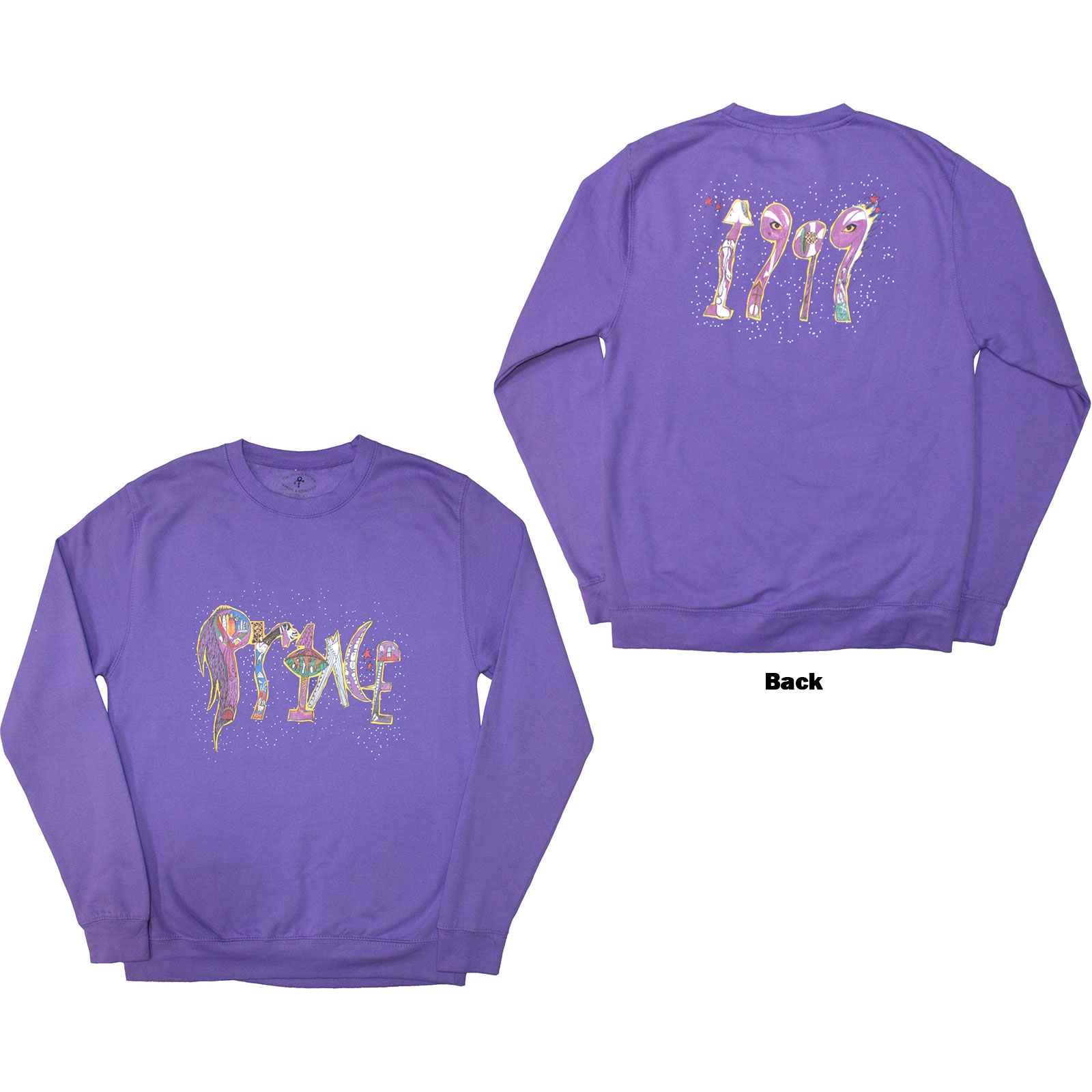 Crewneck Prince - 1999, Unisex,Fialová,XXL