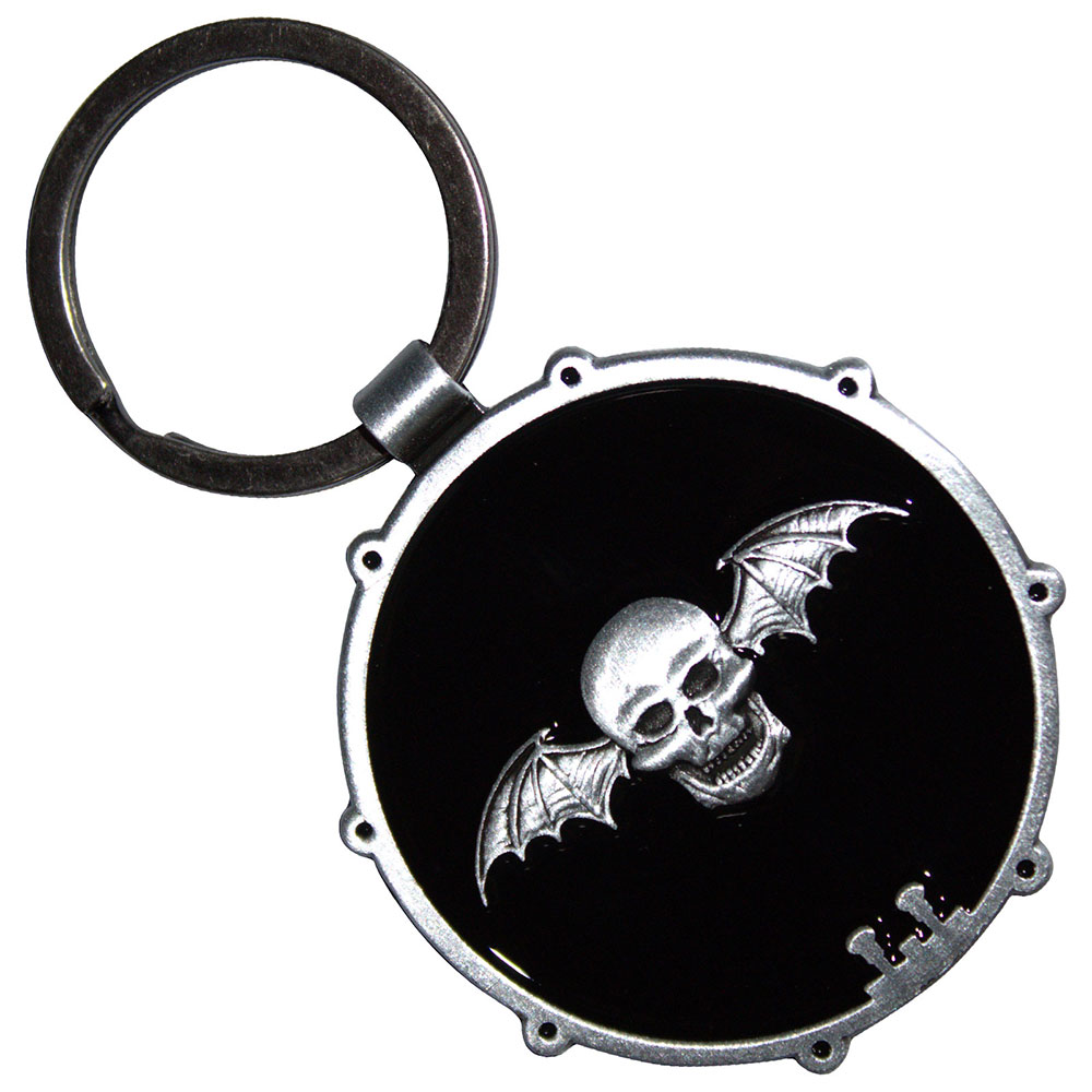 Kľúčenka Avenged Sevenfold A7X - Deathbat Drum Double-Sided