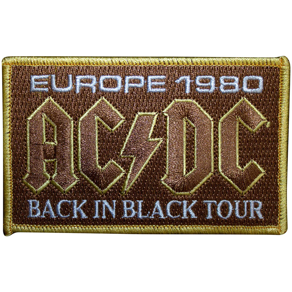 Nažehlovačka AC/DC - Europe 1980 Back In Black Tour