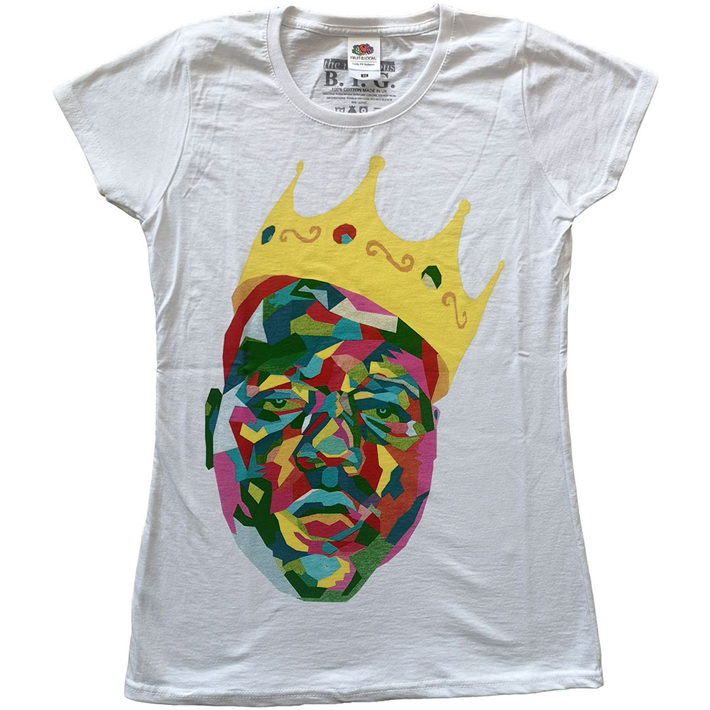 Tričko Biggie Smalls - Crown, Žena,Biela,XXL