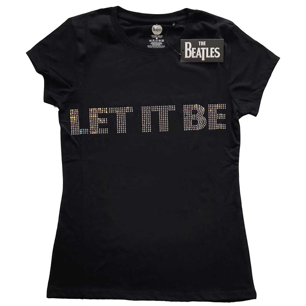 Tričko The Beatles - Let It Be, Žena,Čierna,XXL