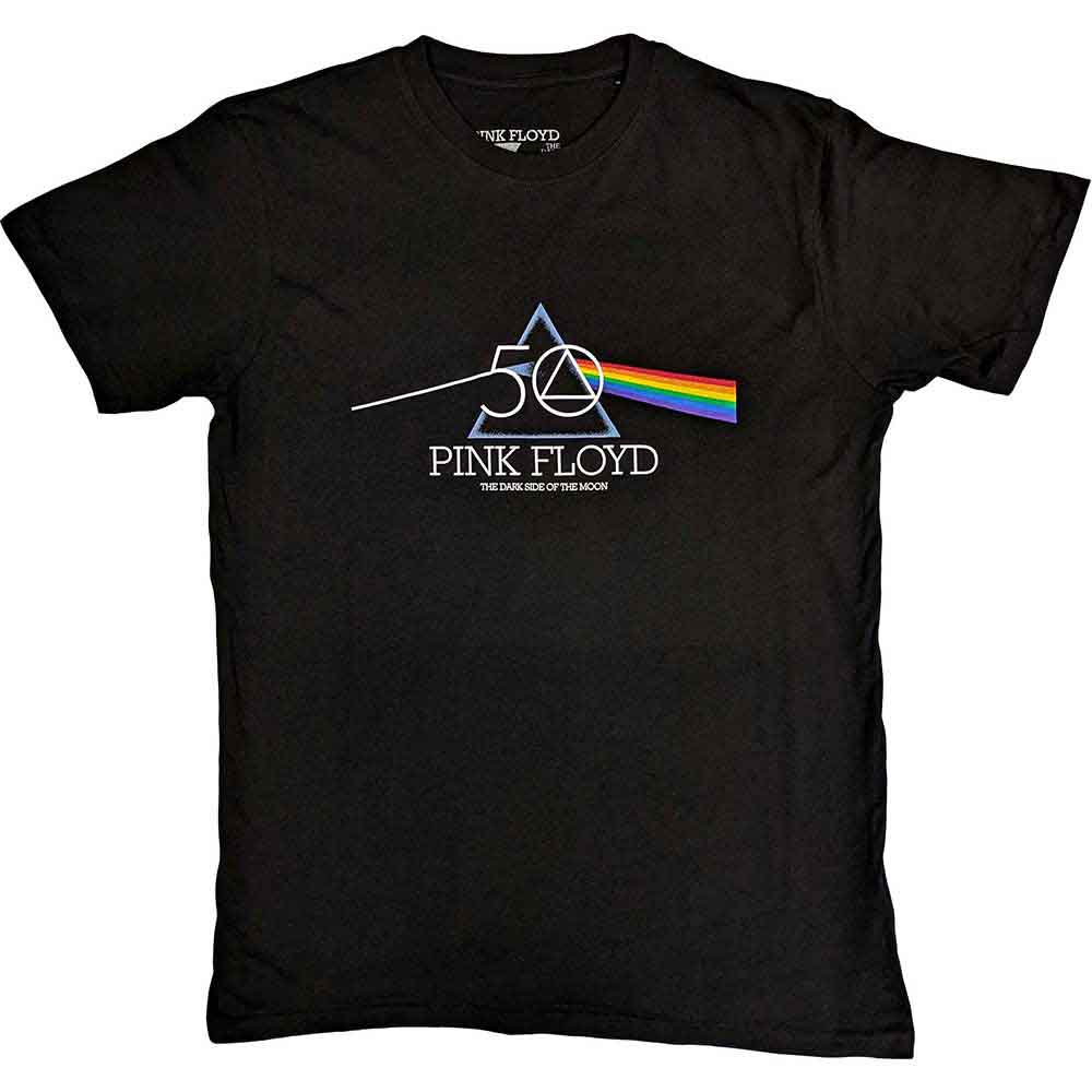 Tričko Pink Floyd - 50th Prism Logo, Unisex,Čierna,XL
