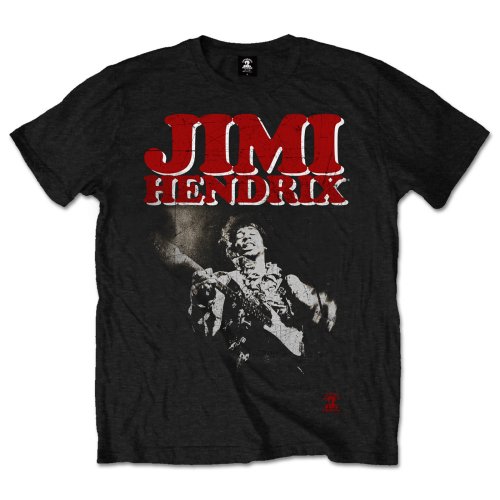 Tričko Jimi Hendrix - Block Logo, Unisex,Čierna,XXL