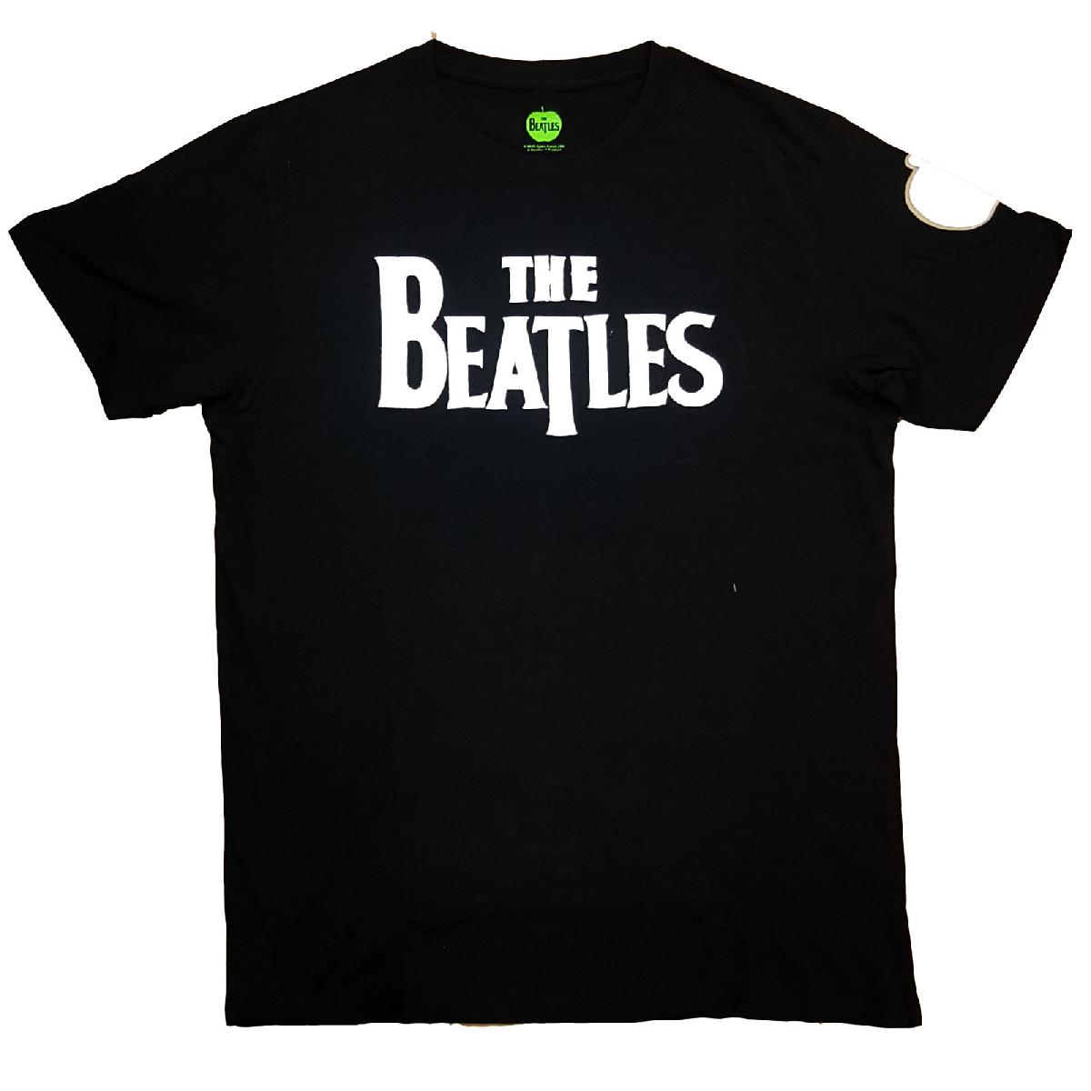 Tričko The Beatles - Drop T Logo, Unisex,Čierna,XXL