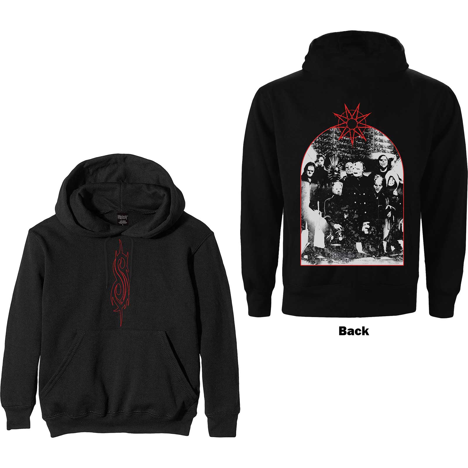 Mikina Slipknot - Arched Group Photo, Unisex,Čierna,3XL