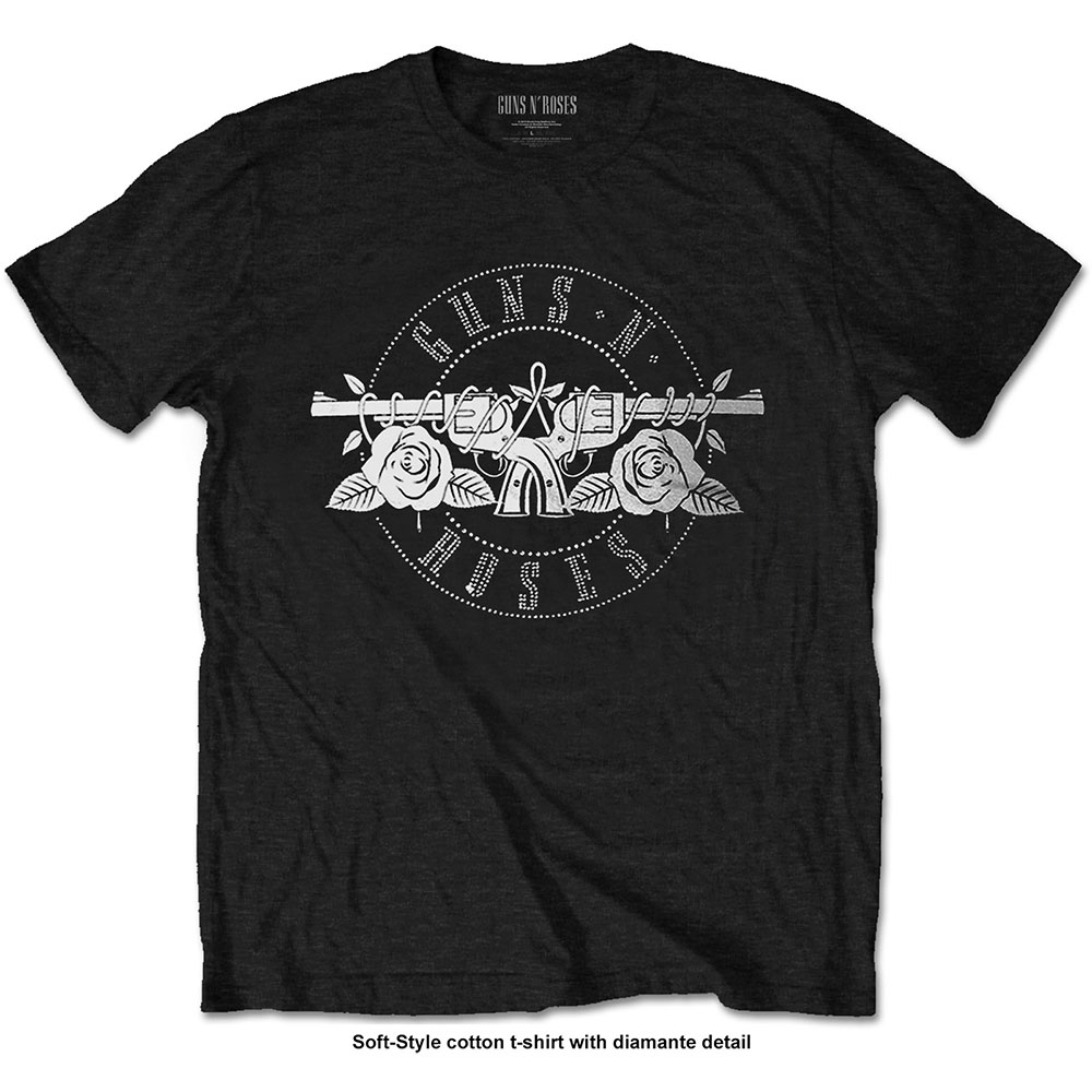 Tričko Guns N’ Roses - Circle Logo, Unisex,Čierna,S