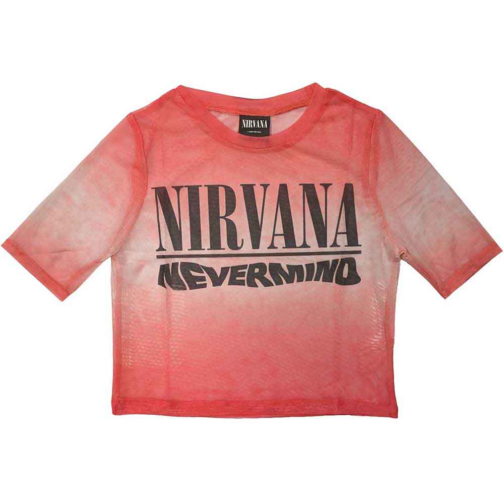 Tielko Nirvana - Nevermind Wavy Logo, Žena,Ružová,XL