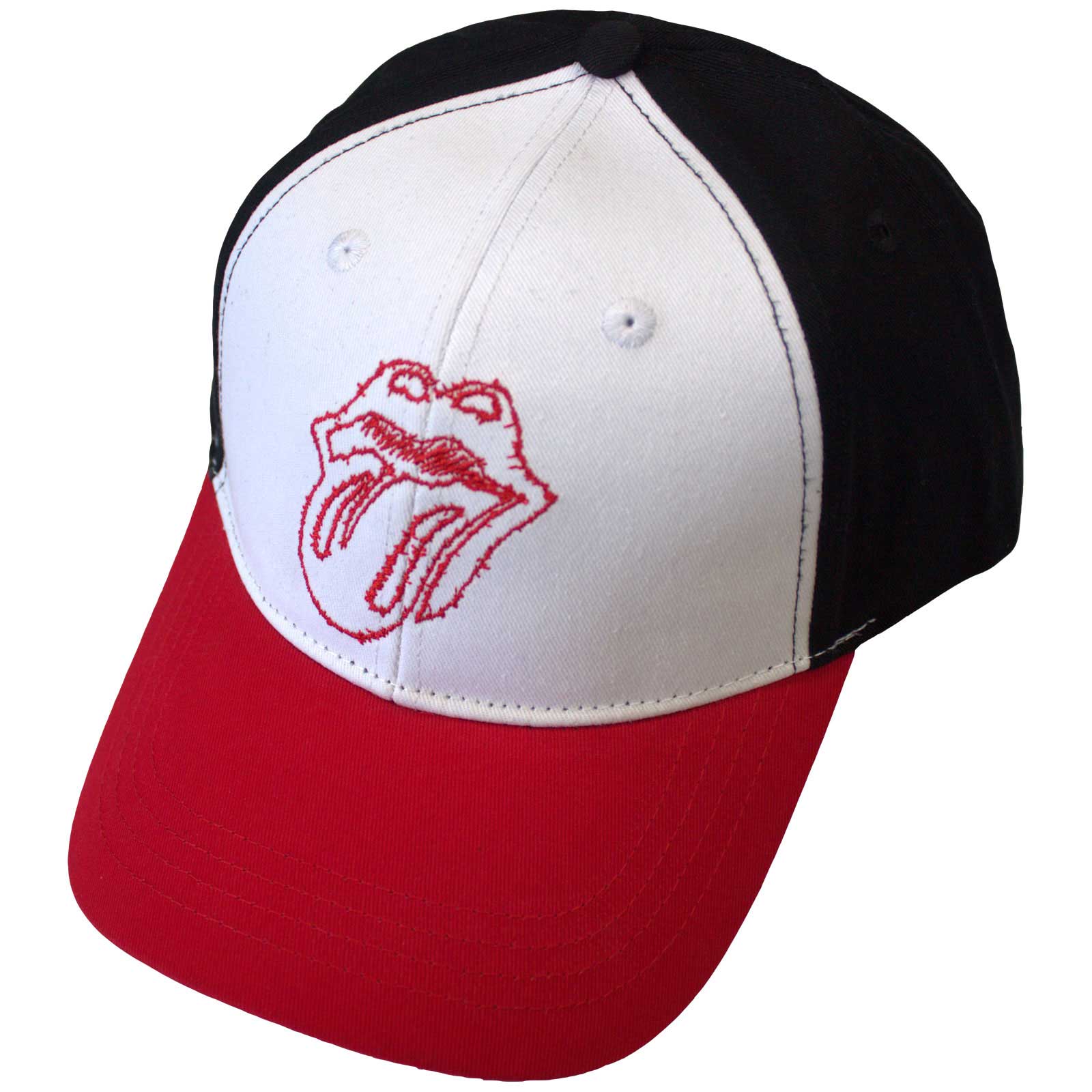 Šiltovka The Rolling Stones - Classic Tongue Outline, Unisex,Biela,Univerzálna