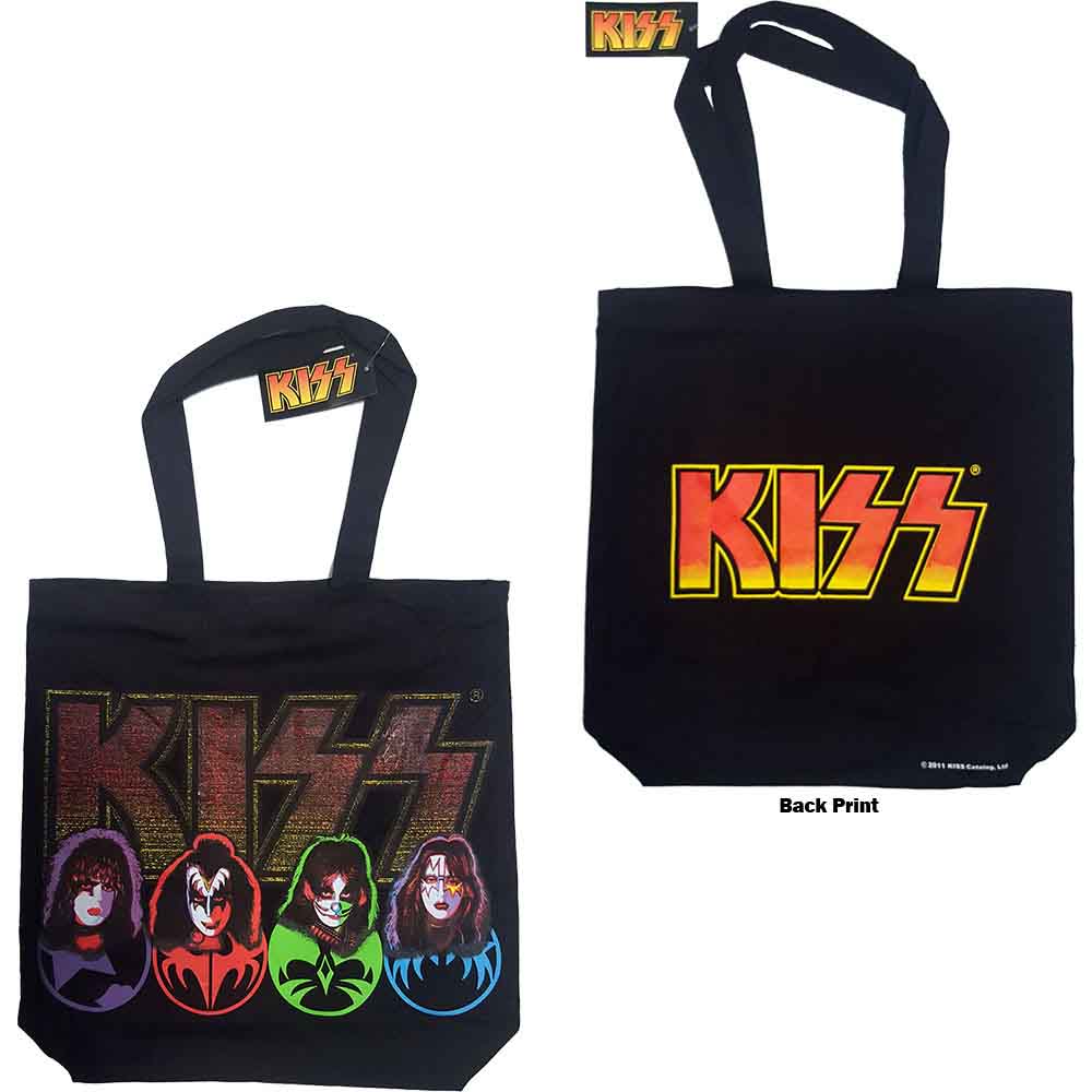 Taška cez rameno Kiss - Faces & Logo, Multicolor,Univerzálna