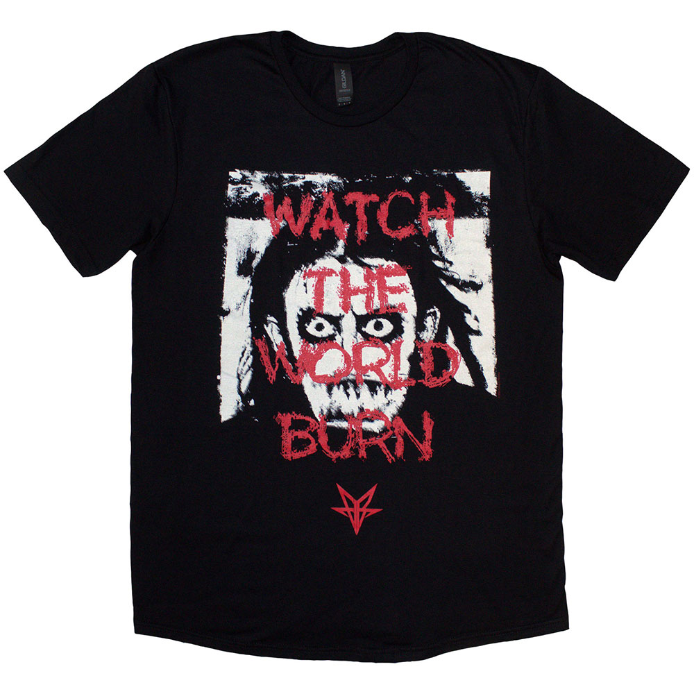 Tričko Falling In Reverse - World Burn, Unisex,Čierna,XL