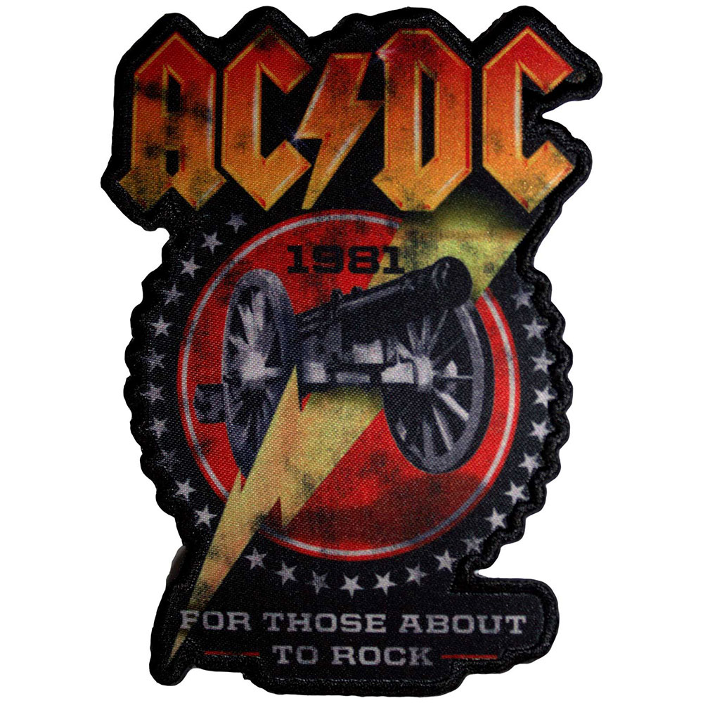 Nažehlovačka AC/DC - For Those About To Rock 1981 Cut-Out
