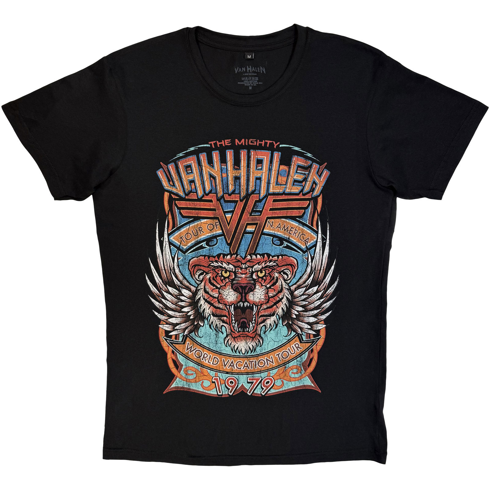 Tričko Van Halen - World Tour, Unisex,Čierna,XL