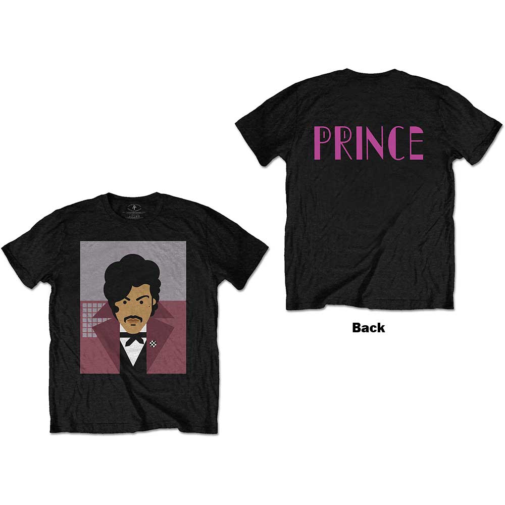 Tričko Prince - Many Faces, Unisex,Čierna,XXL
